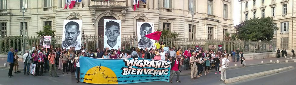 manif migrant-es 19 mars Montpellier